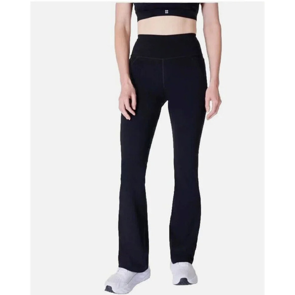 NWT Sweaty Betty‎ Women's Power 32" Bootcut Workout Trousers XS Black #SB8965R - Picture 1 of 7